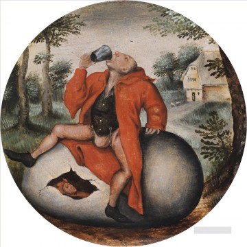 Drunkard on an egg Pieter Brueghel the Younger Oil Paintings